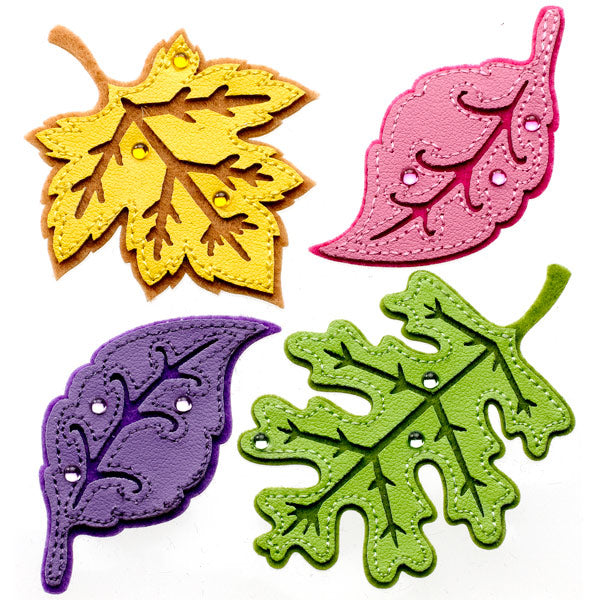 Stitched Colorful Leaves 50-21285