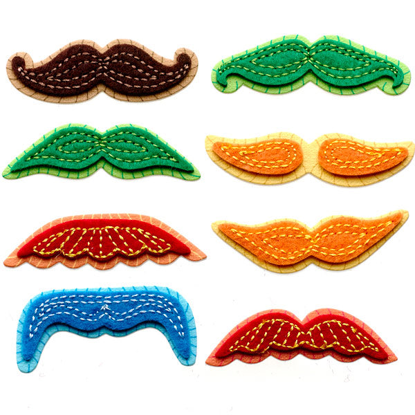 Mini Colorful Moustaches 50-21305