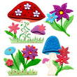 Colorful Stitched Mushrooms 50-21294