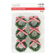 3D Frosted Green Wreaths R-698708