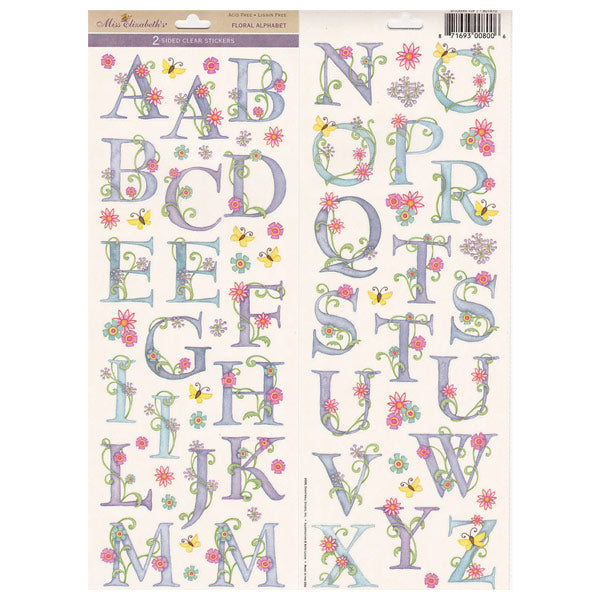 Floral Alphabet ME