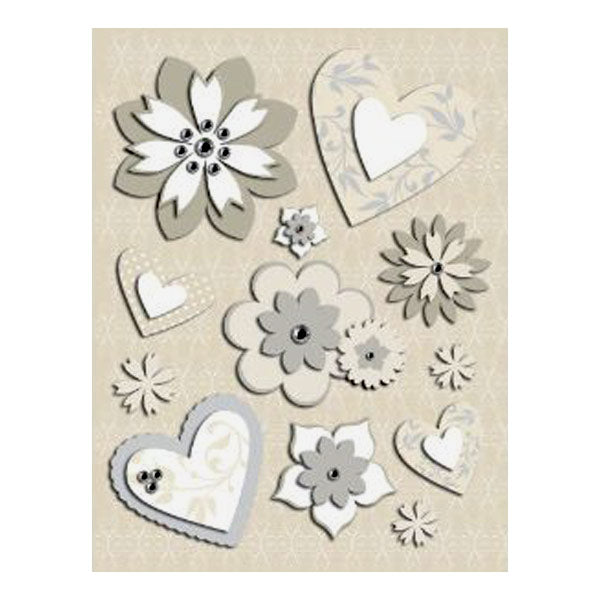 Elegance Hearts and Flowers Grand Adhesions KCO-30-302563