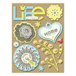 Amy Butler Lotus Faded China Adhesive Chipboard KCO-574052