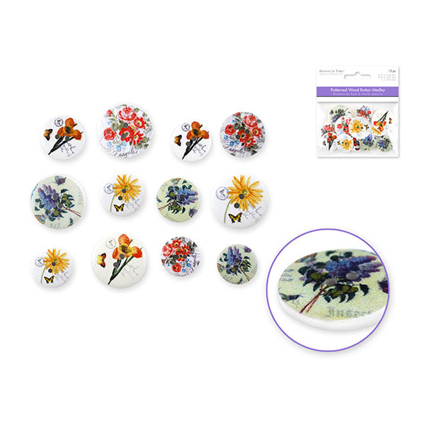 Floral Fancy Button SE097C