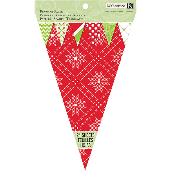 Mod Holiday Pennant Paper Pad KCO-30-679429