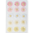 Pink and Yellow Dimensional Daisy Stickers MS-M355007