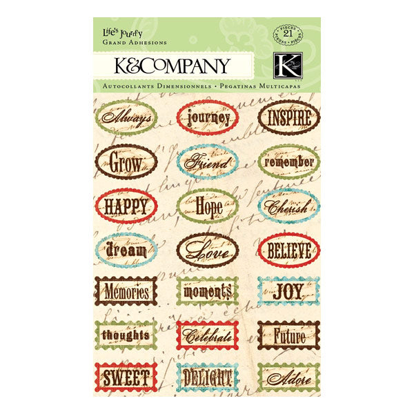 Life's Journey Words Grand Adhesions KCO-569836