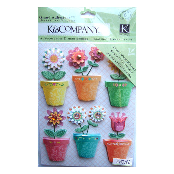 Handmade Chalk Flower Pot Grand Adhesions KCO-30-675179