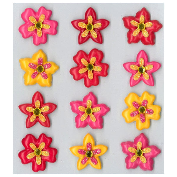 Tropical Flowers Cabochons 50-20870