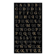 Gold Mini Foil Alphas 50-50104
