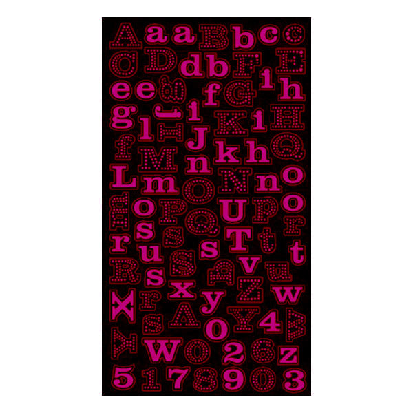 Pink Mini Foil Alphas 50-50100