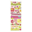 Berry Sweet Words and Icons Adhesive Chipboard KCO-574021