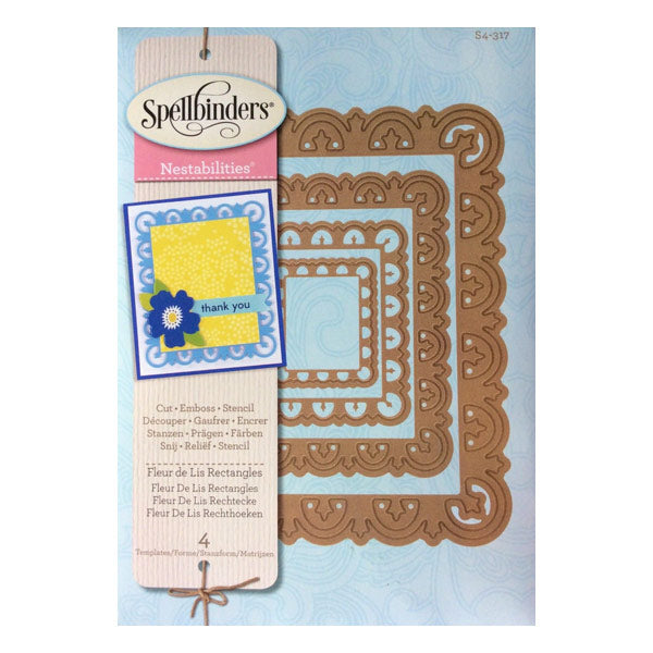 Fleur de Lis Rectangles SB-S4-317