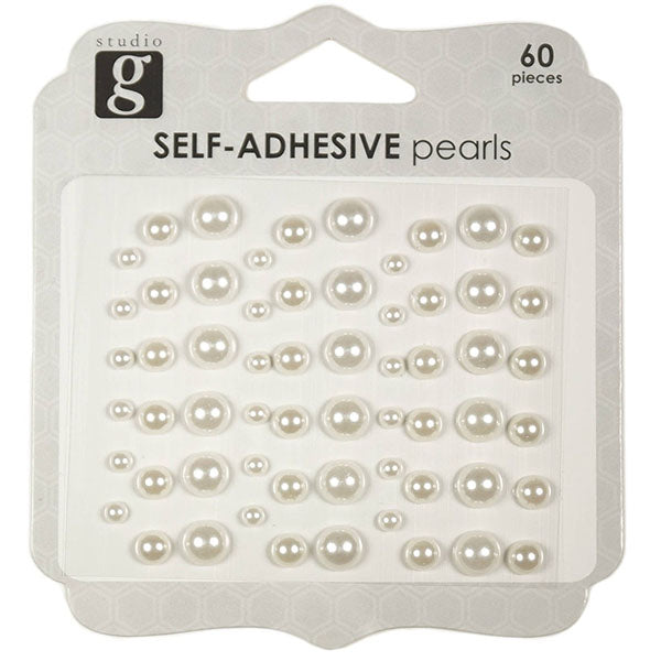 Adhesive Pearls White HA-VAC0647