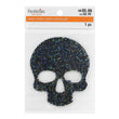 Black Glitter Skull Bling R-695087