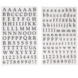 Black Printed Alphabet R-363463