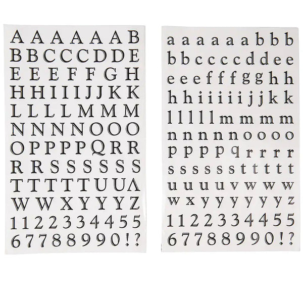Black Printed Alphabet R-363463
