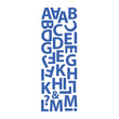 Blue Glitter Alphabet Puffy M-ST-2039