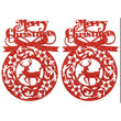 Christmas Glitter Wreath with Deer R-603182