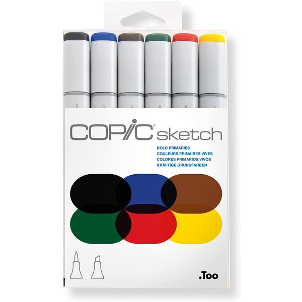 Copic Sketch Marker Set Bold Primaries