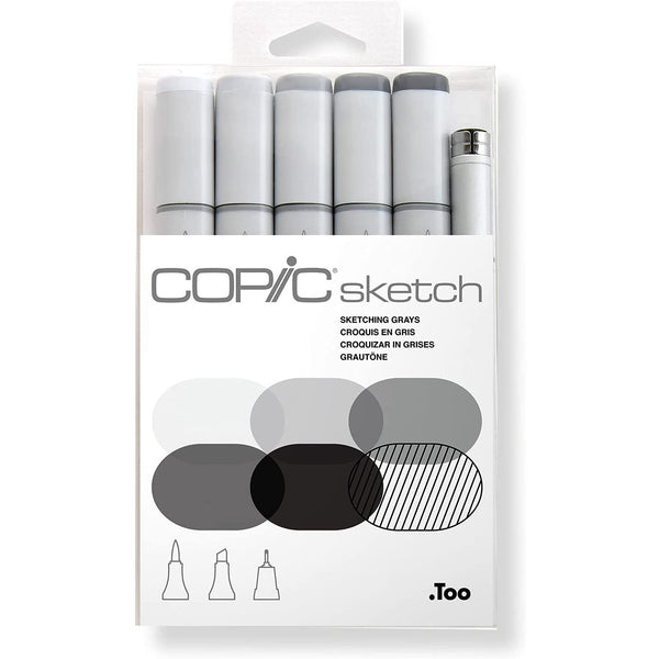 Copic Sketch Marker Set Sketching Grays