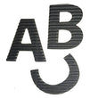 Crimped Black Alphabet M-ST-1814