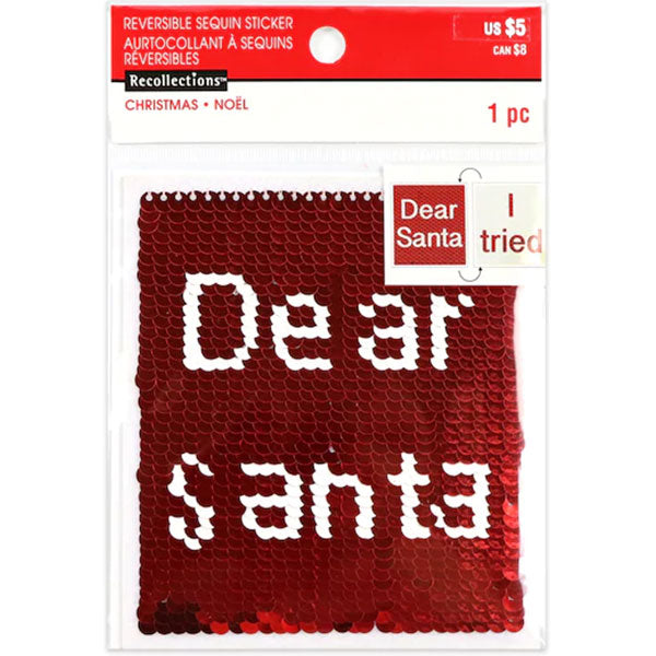 Dear Santa Reversible Sequins R-603195