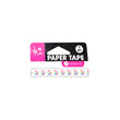 Decorative Paper Tape Multicolored Star Flowers WM1020