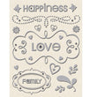 Elegance Foil Words & Swirls Embossed Stickers KCO-30-601215
