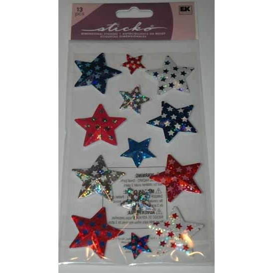 Faceted Patriot Stars S-SPP1MET78