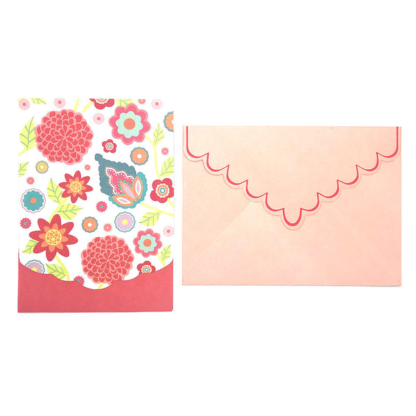 Floral A6 Cards and Envelopes 50-10039