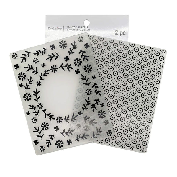 Floral Circle Embossing Folders R-658164