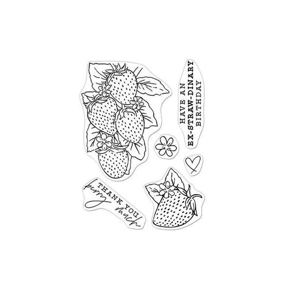Florals Strawberry Line Art HA-CM540