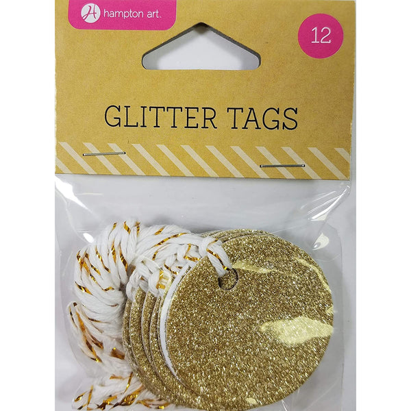 Gold Glitter Tag HA-AC0581