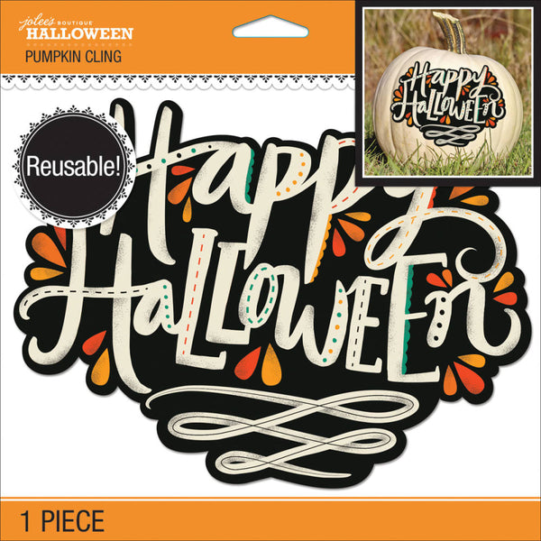 Happy Hallowen Pumpkin Clings 50-40559