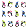 Holiday Penguins Cabochons 50-21028