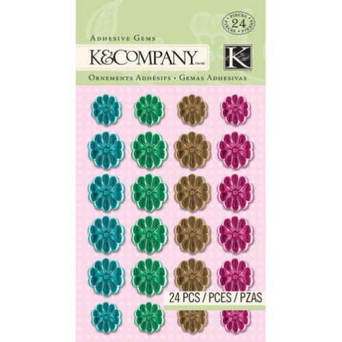 Jewel Flower Adhesive Gems KCO-30-664425