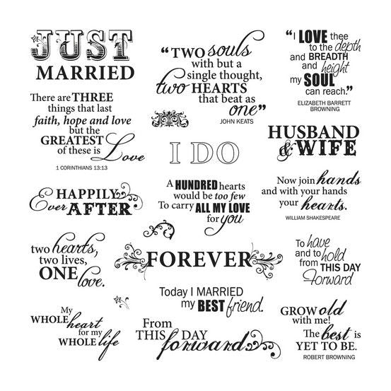 Just Married Quotes F-03-025154