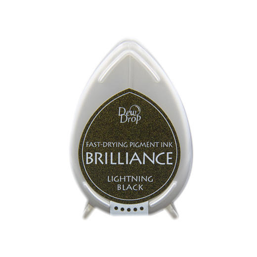 Lightning Black Brilliance Dew Drop Ink Pad BD-95