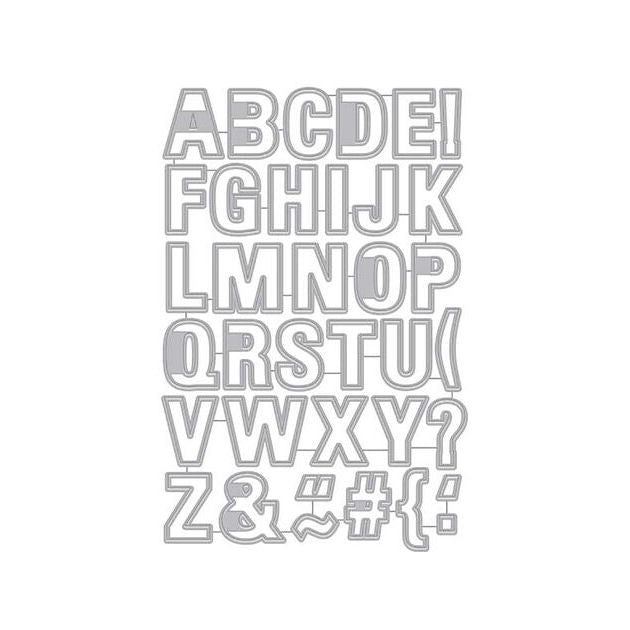 Luggage Tag Alphabet Fancy Die HA-DI342 – Cozys Scrapbooking