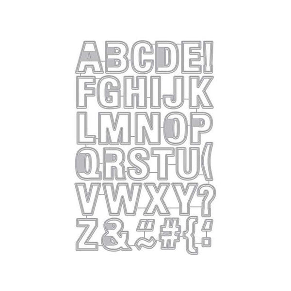 Luggage Tag Alphabet Fancy Die HA-DI342