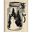 Mason Jar Snowman I-60-01136