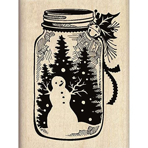 Mason Jar Snowman I-60-01136