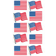 Metallic American Flags S-52-40018