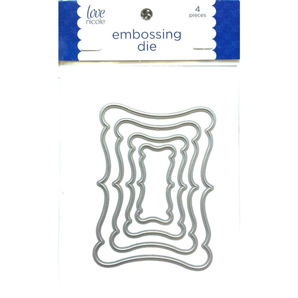 Nesting Rectangles Scalloped LN-STC-261