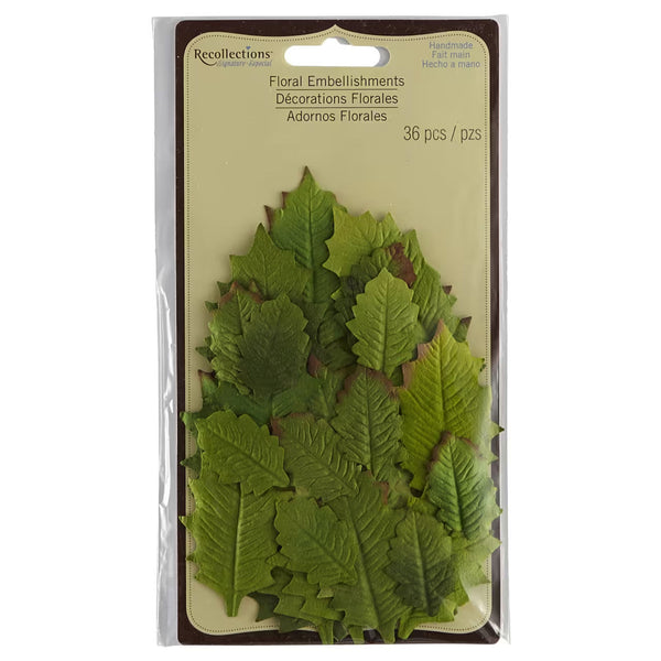 Paper Flowers Green Leaves R-154833