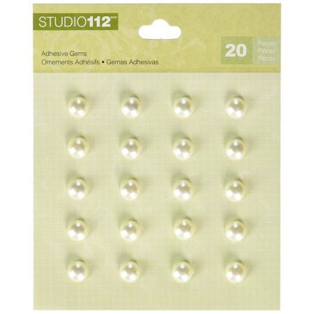 Pearl Adhesive Gems KCO-30-596528