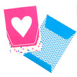 Pink and Yellow 4 Bar Cards and Envelopes 50-10051