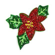 Poinsettia Bling Patch R-603190