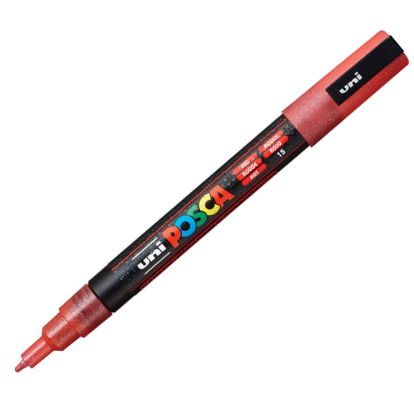 Posca Paint Marker PC-3M 0.9-1.3mm Glitter Red